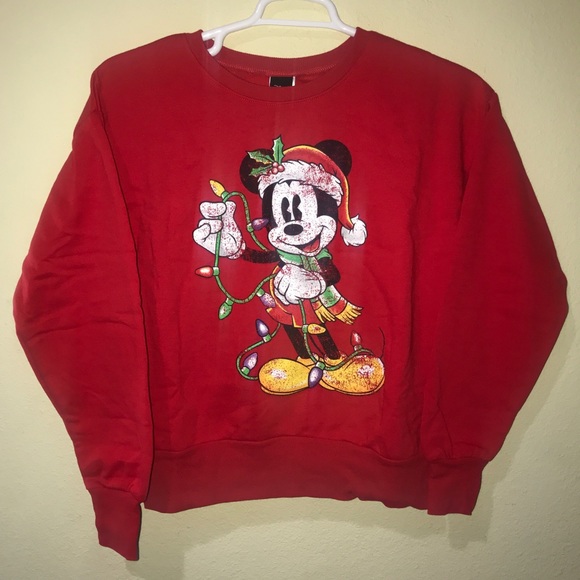 New Disney Mickey Mouse Ugly Christmas Sweater New Disney Mickey Mouse Ugly Christmas Sweater